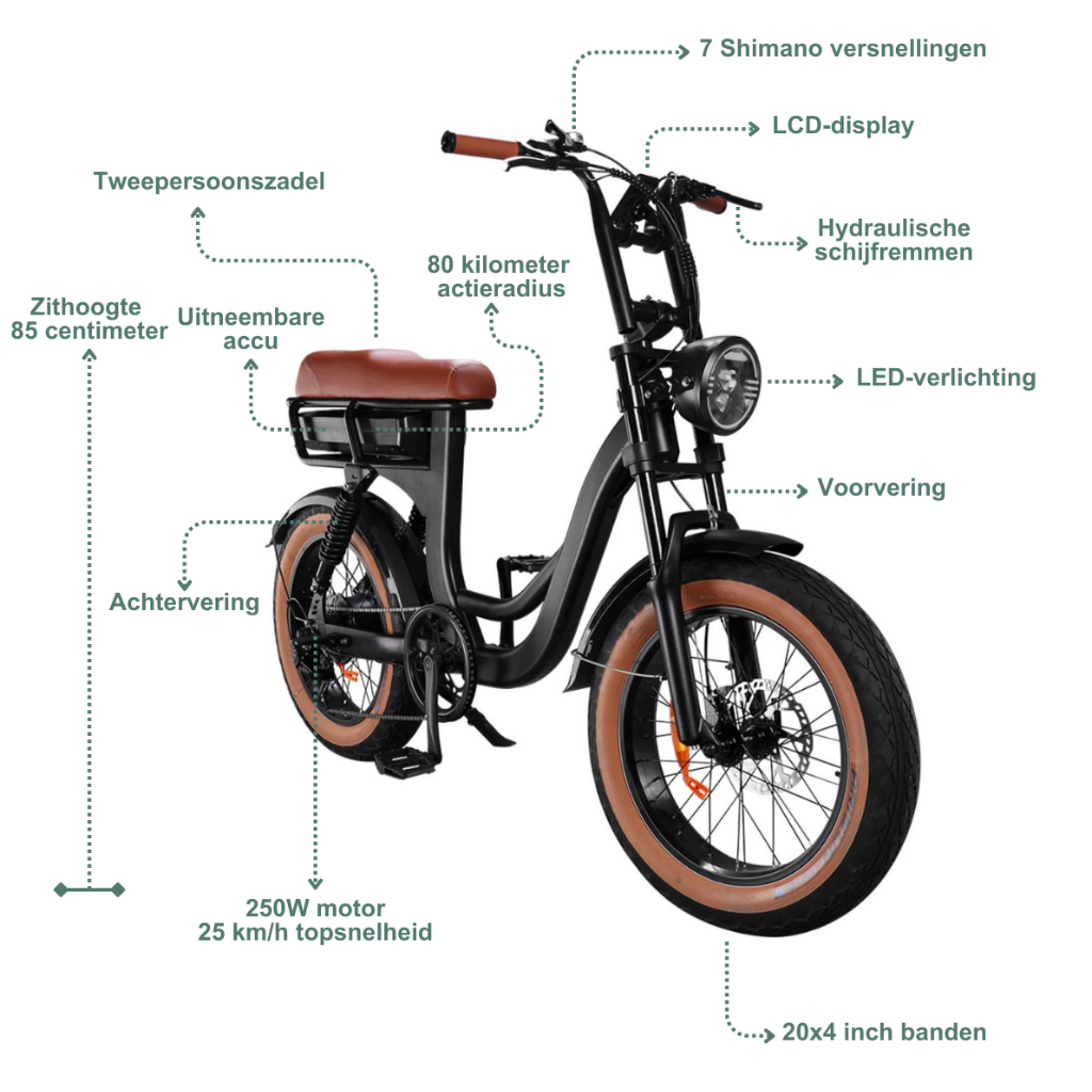 EB8 Fatbike - Braun