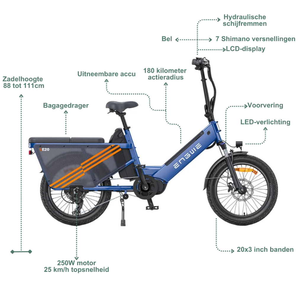 ENGWE LE20 – Blau (einzelne Batterie)ENGWE LE20 – Blau (einzelne Batterie)