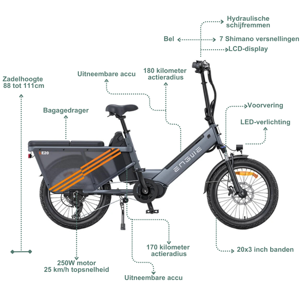 ENGWE LE20 – Grau (Doppelbatterie)ENGWE LE20 – Grau (Doppelbatterie)