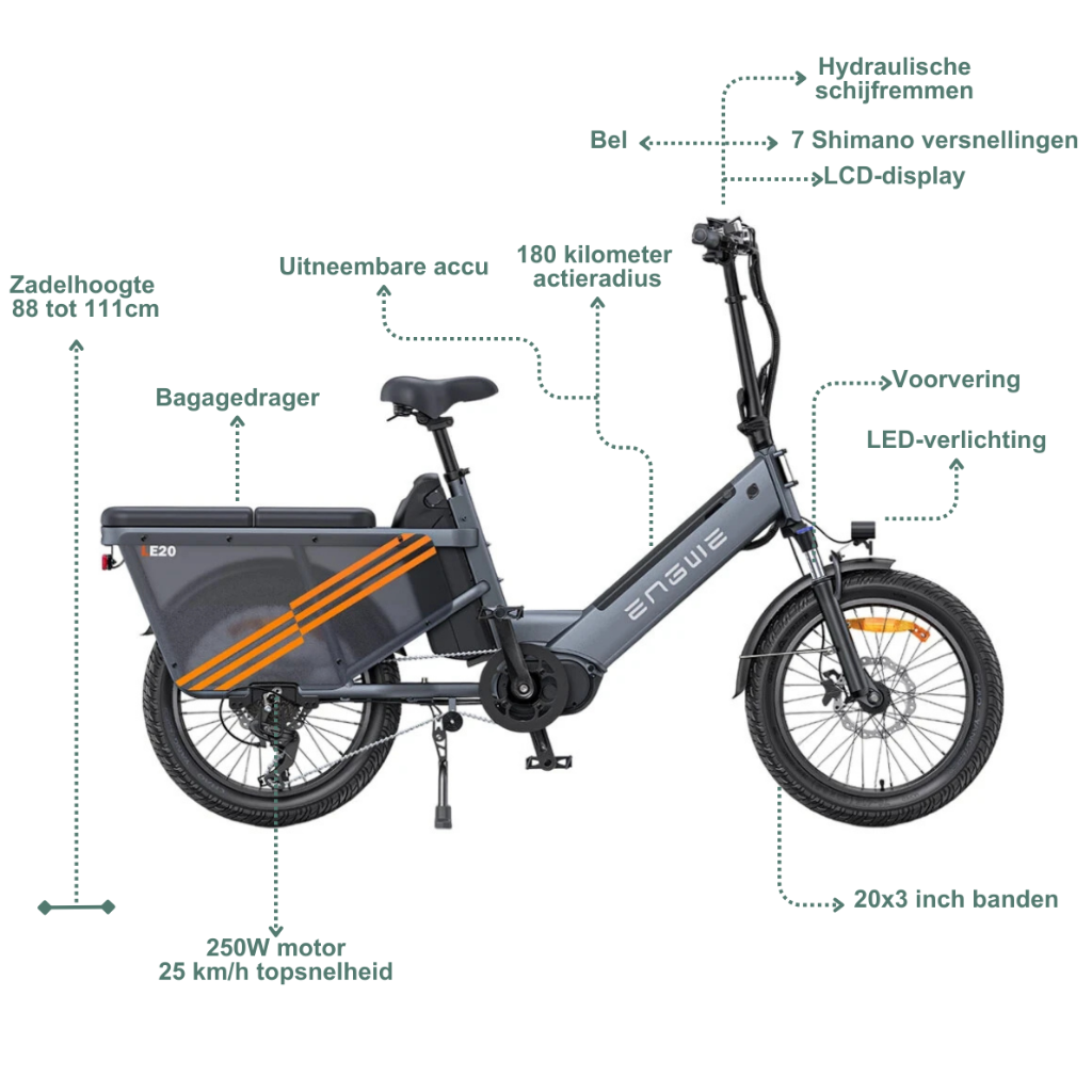 ENGWE LE20 – Grau (einzelne Batterie)ENGWE LE20 – Grau (einzelne Batterie)