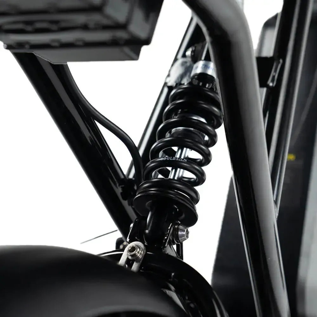 OUXI C90 - Schwarz (inkl. Fußrasten, Frontgepäckträger & Alarmanlage)