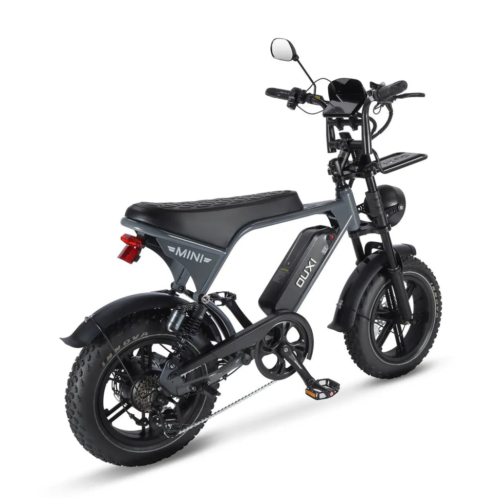 OUXI V8 Ultra Mini - Grau (inkl. Fußstützen, Frontgepäckträger & Alarmanlage)OUXI V8 Ultra Mini - Grau (inkl. Fußstützen, Frontgepäckträger & Alarmanlage)