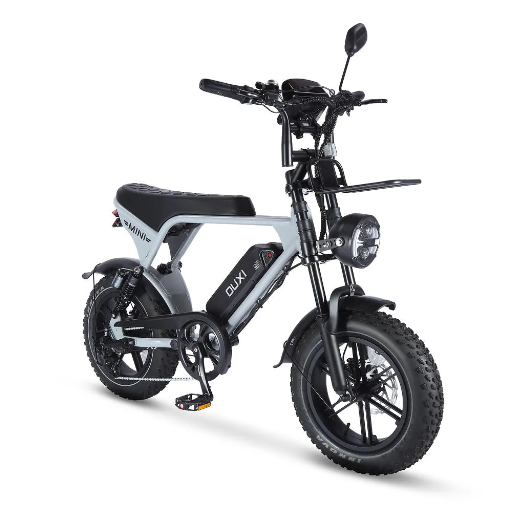 OUXI V8 Ultra Mini - Hellgrau (inkl. Fußstützen, Frontgepäckträger & Alarmanlage)OUXI V8 Ultra Mini - Hellgrau (inkl. Fußstützen, Frontgepäckträger & Alarmanlage)