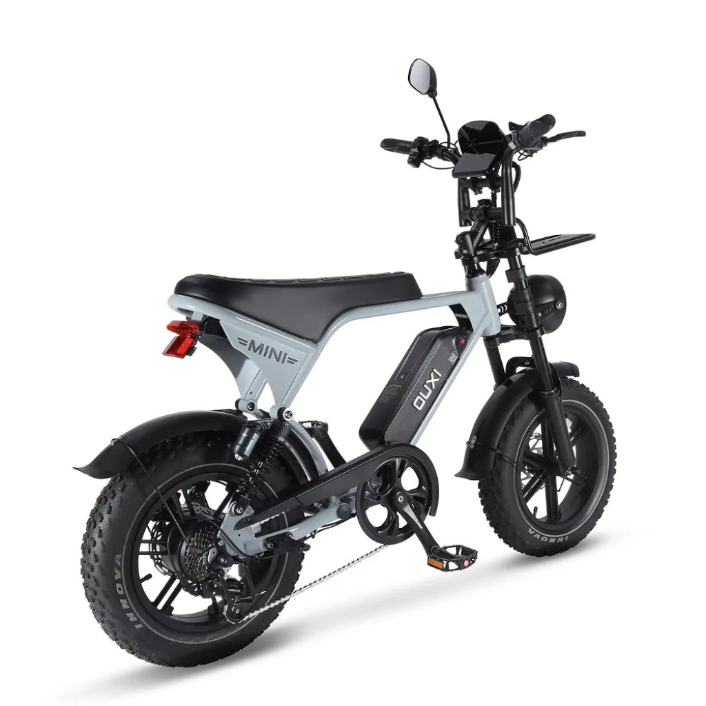 OUXI V8 Ultra Mini - Hellgrau (inkl. Fußstützen, Frontgepäckträger & Alarmanlage)OUXI V8 Ultra Mini - Hellgrau (inkl. Fußstützen, Frontgepäckträger & Alarmanlage)