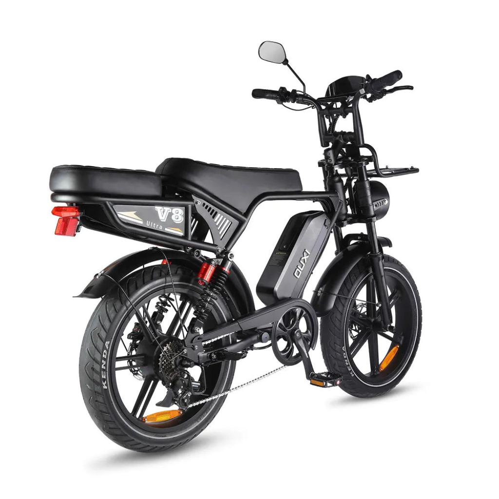 OUXI V8 Ultra - Schwarz (inkl. Rücksitz, Frontgepäckträger & Alarmanlage)OUXI V8 Ultra - Schwarz (inkl. Rücksitz, Frontgepäckträger & Alarmanlage)