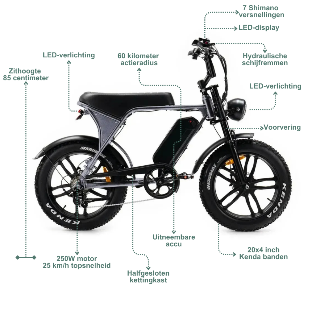 OUXI V8 - Grau (inkl. Fußstützen, Rücksitzbank & Alarmanlage)