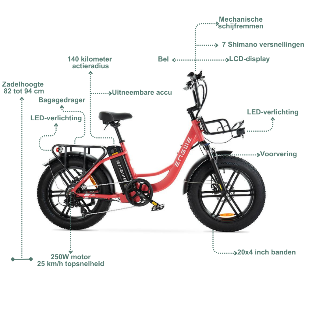 ENGWE L20 - Pink (inkl. kostenlosem Frontkorb)