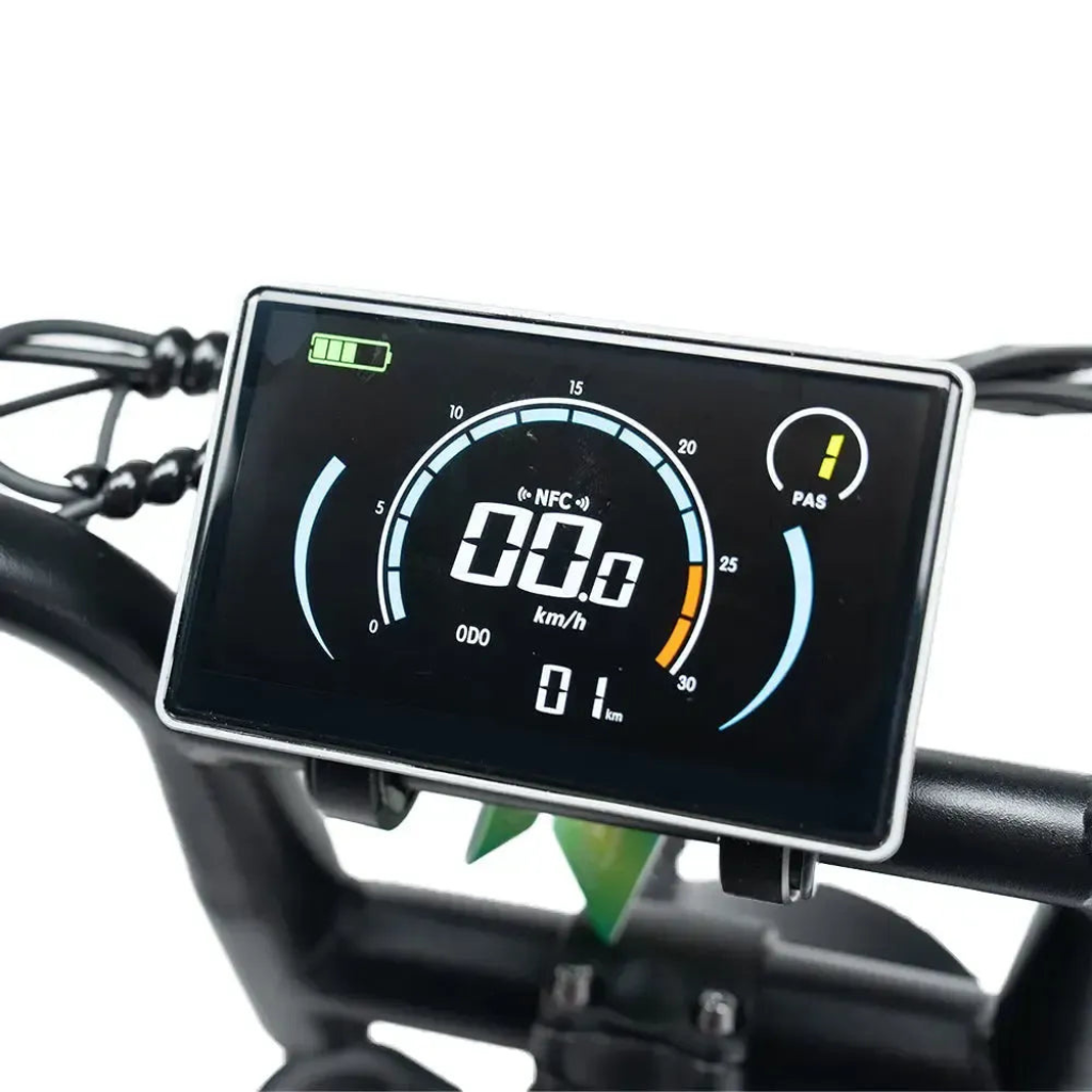 OUXI C90 - Schwarz (inkl. Fußrasten, Frontgepäckträger &amp; Alarmanlage)