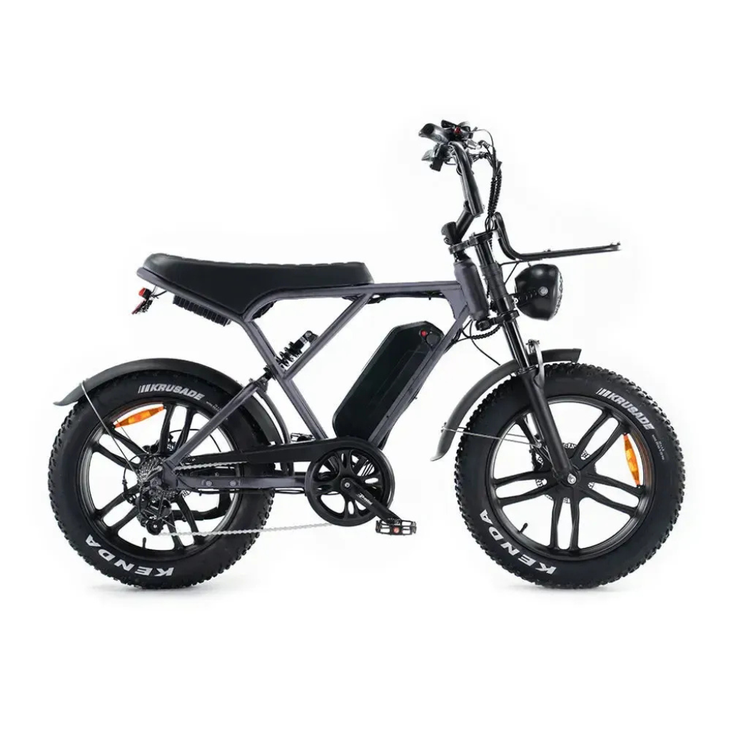 OUXI H9 - Grau (inkl. Fußstützen, Frontgepäckträger &amp; Alarmanlage)