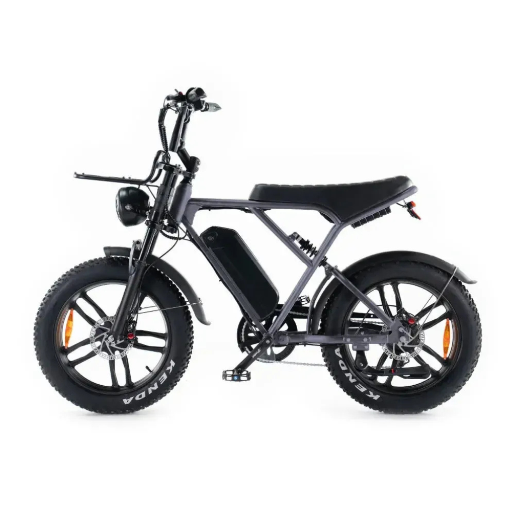 OUXI H9 - Grau (inkl. Fußstützen, Frontgepäckträger &amp; Alarmanlage)