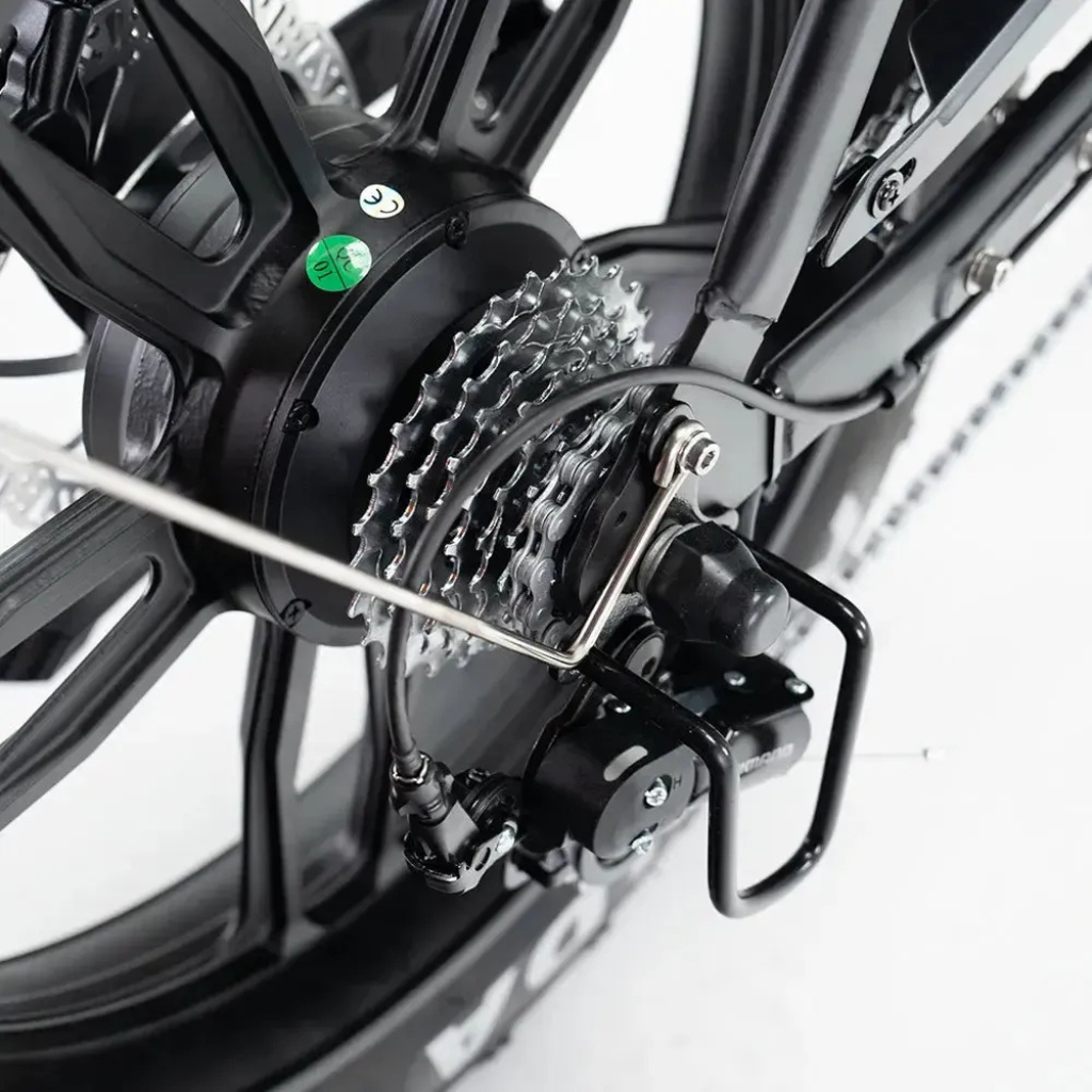 OUXI H9 - Schwarz (inkl. Fußrasten, Frontgepäckträger &amp; Alarmanlage)