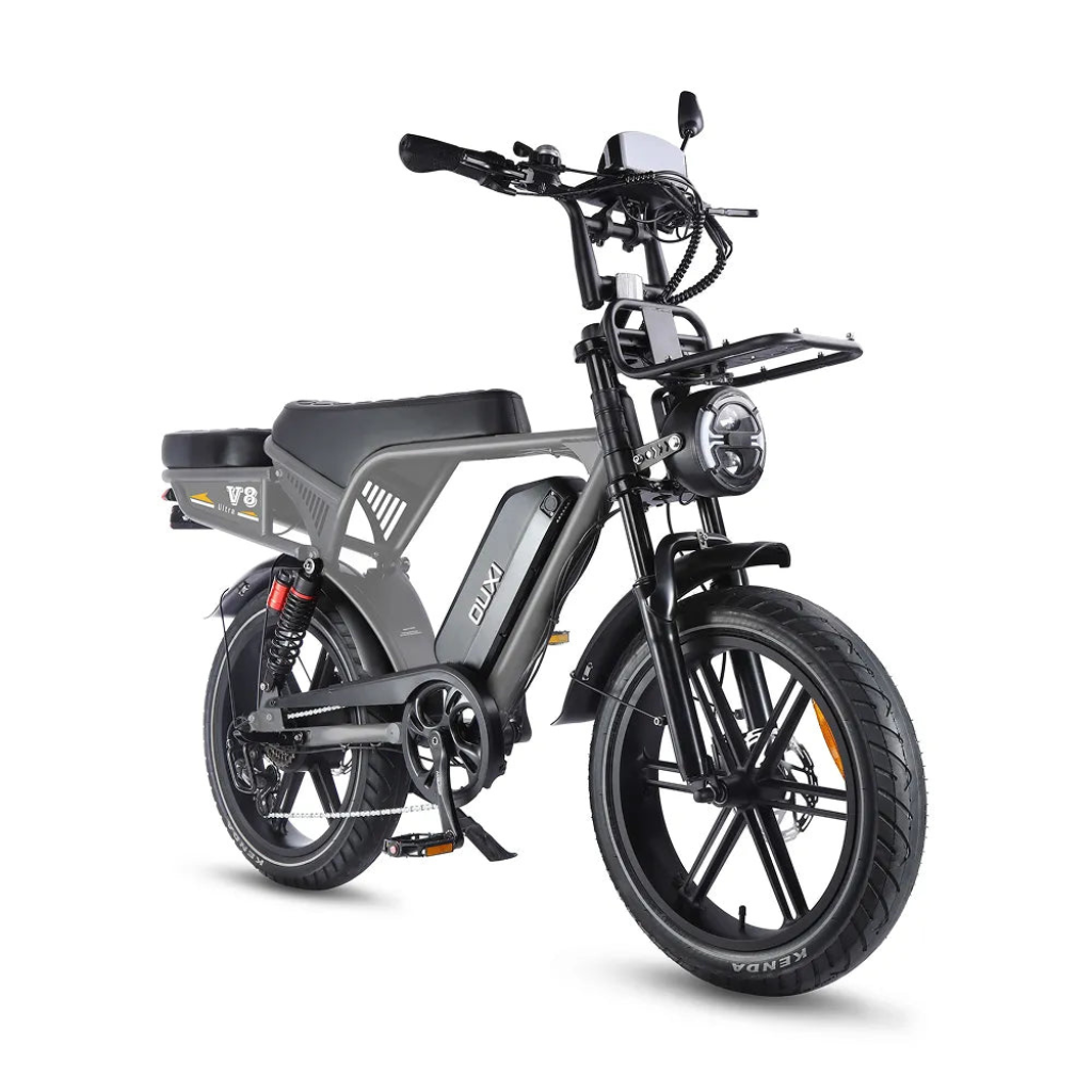 OUXI V8 Ultra - Grau (inkl. Rücksitz, Frontgepäckträger & Alarmanlage)OUXI V8 Ultra - Grau (inkl. Rücksitz, Frontgepäckträger & Alarmanlage)